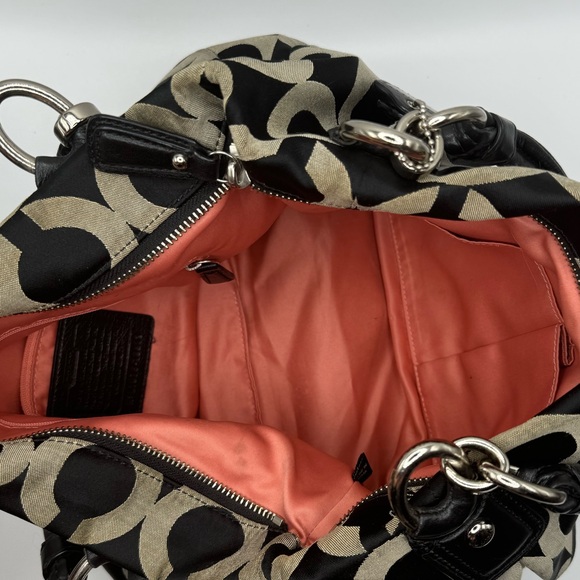 Coach Kristin Op Art Sateen Zip Top Tote. - Picture 15 of 15